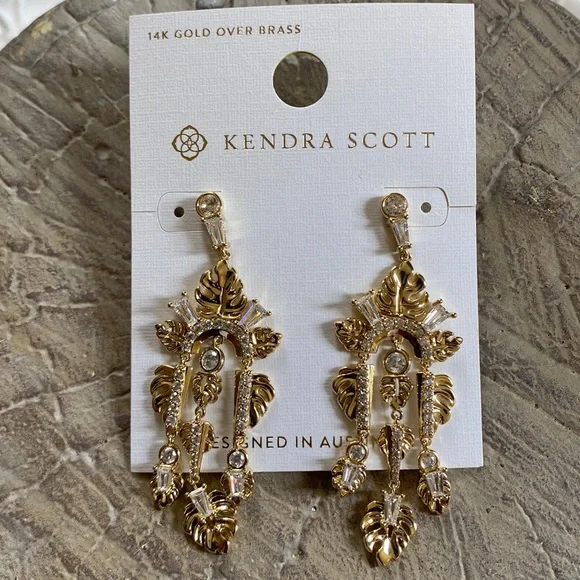 Kendra Scott Leigh Statement Earrings
- Gold NWT - Picture 4 of 6